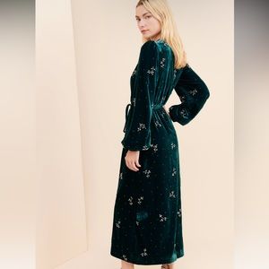 Bernhardt Divine Heritage Crystal Velvet Wrap Dress